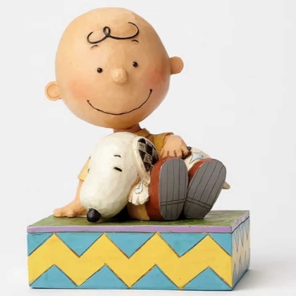 Peanuts/Charlie Brown& Snoopy- Jim Shore- 2015" Happiness Is Snuggling"
